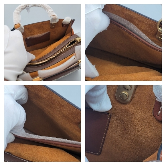 SOLD Coach Rogue 25 In Signature Textile Jacquard NEW - Picture 6 of 16